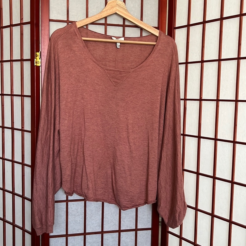 Joie Trip Dolman Sweater Mauve Pink Size Large